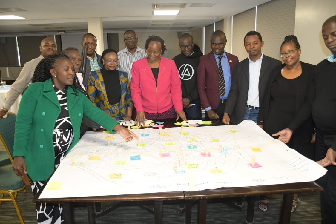 Everlyn Kimanthi at a policy engagement forum